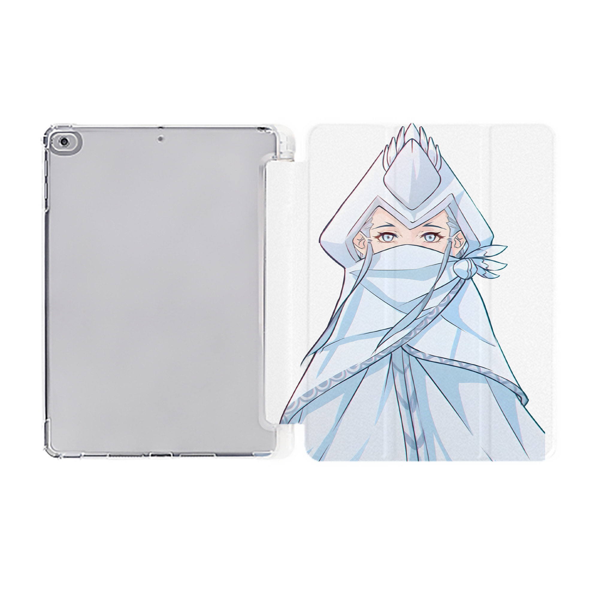 （画像用） Ne Zha 2 ナタ 魔童の大暴れ IPad ケース ペン収納付き 三つ折りスタンド PUレザー×シリコン 対応機種9.5/10.5/10.9インチ
